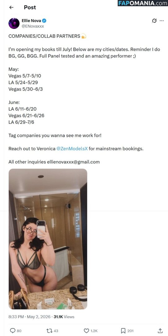 Ellie Nova / SlayherJax / ellienovaxx / ellienovaxxx / ellienovaxxx - Γυμνός OnlyFans  Διαρρεύσαστη φωτογραφία #4