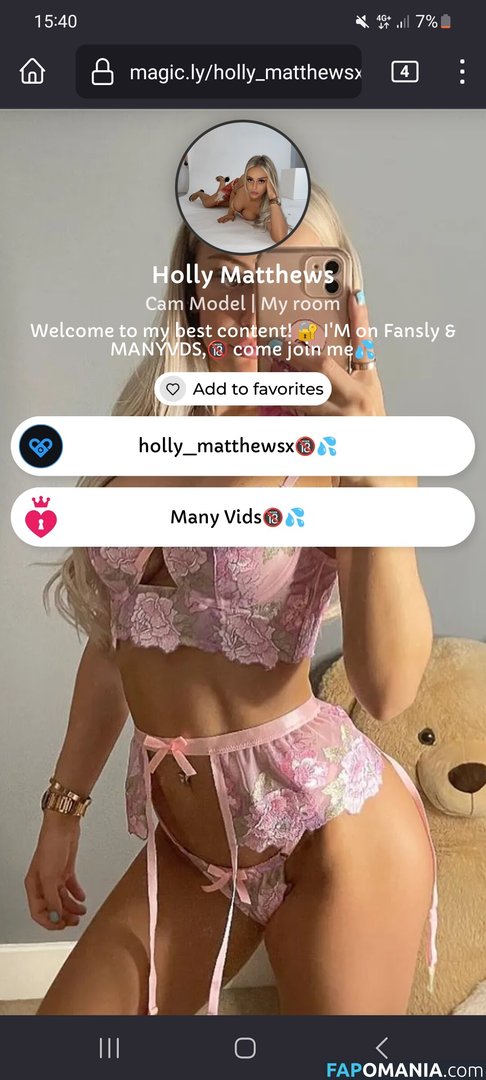 Holly Matthews / HollyMatthewsx / holly_matthewsx / hollymatthews Γυμνός OnlyFans  Διαρρεύσαστη φωτογραφία #4