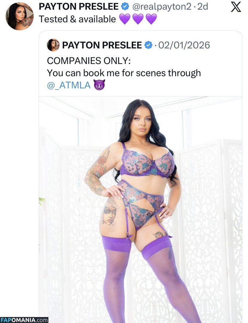 Payton Preslee / paytonpresle / paytonpreslee Γυμνός OnlyFans  Διαρρεύσαστη φωτογραφία #555